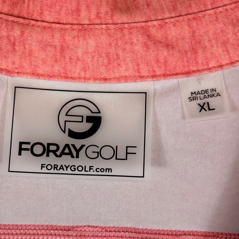 Foray Golf Womens XL Sleeveless Polo Shirt Coral Pink Kapalua Butterfly Logo - Picture 4 of 9